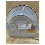 Gold Rim Tableware Set, 48-Piece Kit