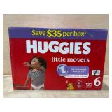 Huggies Little Movers Size 6 Diapers, 120 Ct