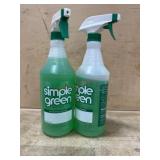 Two Bottles of Simple Green Cleaner