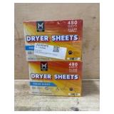 Dryer Sheets 480-Pack Fresh Scent