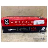 White Plastic Forks, 600 Count