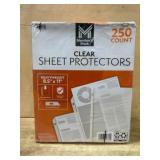 2 pack Clear Sheet Protectors, 250 Count