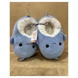 Blue Kids Plush Shark Slippers Size 4/5