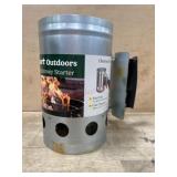 Metal Charcoal Chimney Starter With Handle