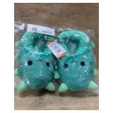 Plush Dinosaur Slippers, Size 4/5