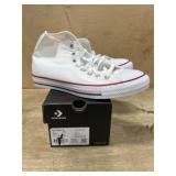White Converse High-Top Sneakers with Box