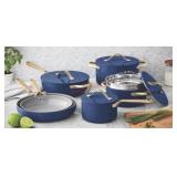 Blue Ceramic Non-Stick Cookware Set