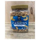 Whole Unsalted Cashews in Plastic Jar
