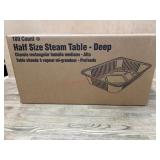 Half Size Steam Table Pans - Deep (100 Count)