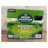 Green Mountain Breakfast Blend K-Cups, 80 Ct