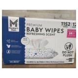 Premium Baby Wipes, Refreshing Scent, 12 Packs