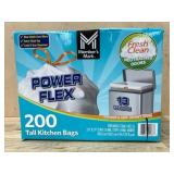 200 Tall Kitchen Bags with Power Flex