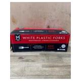 White Plastic Forks 600-Count