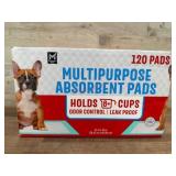 Multipurpose Absorbent Pads, 120-Count