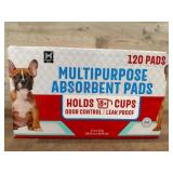 Multipurpose Absorbent Pads, 120 Count