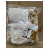 Reversible Throw Blanket with Ribbon