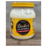 Duke's Real Mayonnaise Jar