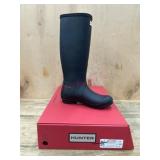 Hunter Black Tall Rain Boots, Women's 7