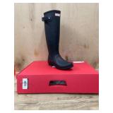 Women's Size 8 Knee-High Black Rain Boots