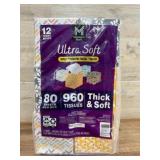 12-Pack of Ultra Soft Premium Facial Tissue