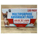 Multipurpose Absorbent Pads, 120 Count