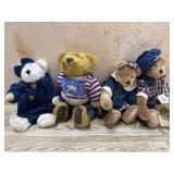 4- Boyds bears 8 inch all dressed in blue