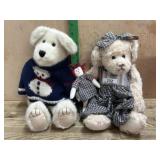 2- Boyds Bears 12 inch bears one with sweater and