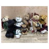 9- Boyds Bears Christmas tree ornaments