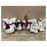 8- 5 inch Boyds bears Christmas bears