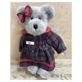 14 inch Boyds Bears Girl with plaid black dress