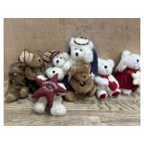 8- Boyds Bears 5 inch bears ABC bear and isc.