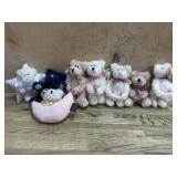 8- Boyds Bears angel ornaments