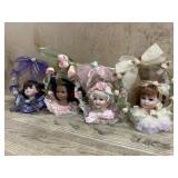 4- Doll head wall hangers