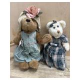 12 and 14 inch Boyds Bears girls in dresses