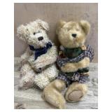 2- 14 inch Boyds Bears one in dress with baby bear