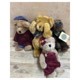 4- 10 inch Boyds Bears