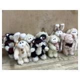 9- Mini Boyds Bears Rabbits, cats and bears