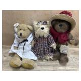 3- Boyds Bears  Sailor 12 inch bear and 10 inch