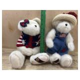 Boyds Bears 2 bears in Americana dress
