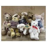 8- Boyds Bears Rabbit, pigs and bears various