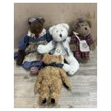 4- Various Boyds Bears 2 in dresses