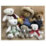 6- Boyds Bears Snowman, Farmer with chicken and