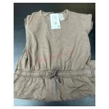 Women's Romper in Brown, Size M