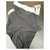 Large One-Piece Black and White Swimsuit