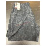 Mens XL Swim Trunks in Abstract Black