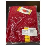 Red Medium Ladies Sweater With Pearl Detail