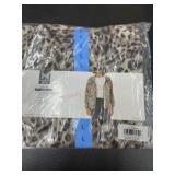Leopard Print Women's Jacket, Size L