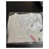 White Short-Sleeve T-Shirt, Size S
