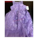 Girls Size 7/8 Purple Sleeveless Dress