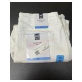 Women's Crop Flare White Jeans